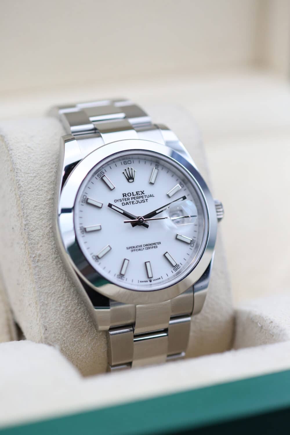 Rolex 126300 White Index DATEJUST  41mm 2023 - Image 3