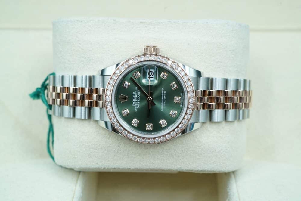 Rolex 279381RBR Green Diamond DATEJUST  28mm 2021 - Image 8