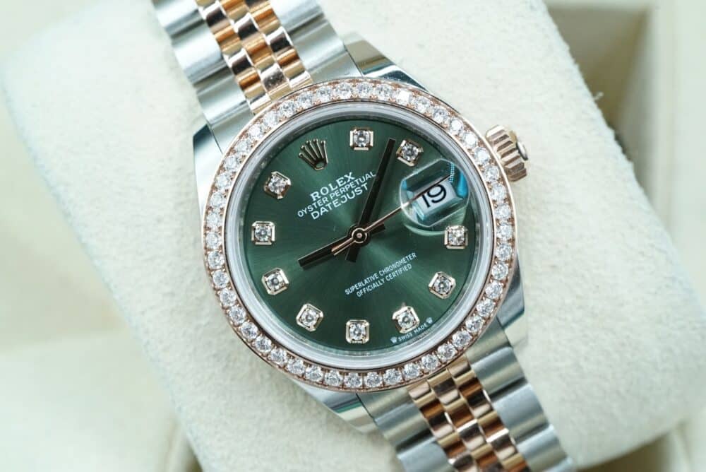 Rolex 279381RBR Green Diamond DATEJUST  28mm 2021 - Image 6