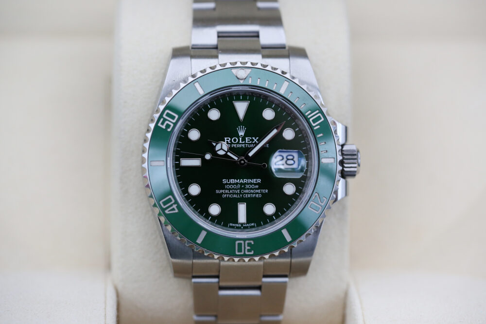 Rolex 116610LV Green SUBMARINER 40mm 2015 Hulk