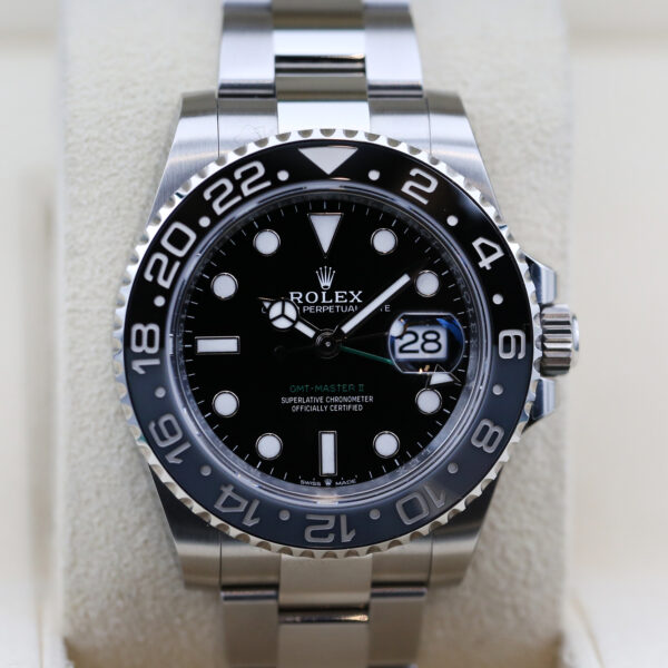 Rolex 126710GRNR Black GMT MASTER II 40mm 2024 Bruce Wayne